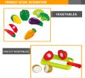 Hot vendita plastica finta vegetale giocattoli