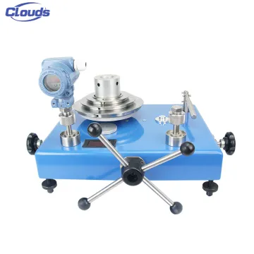 High Precision Clouds Pressure Transmitter Calibration and Testing with Hydraulic Piston Dead Weight Tester