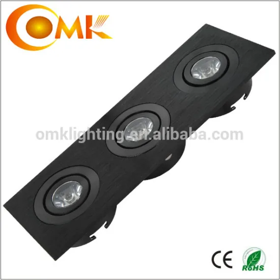 Bridgelux 3*1w LED jewellry spot light black mini light