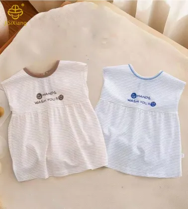 Cute little bear print sleeveless baby jumpsuit