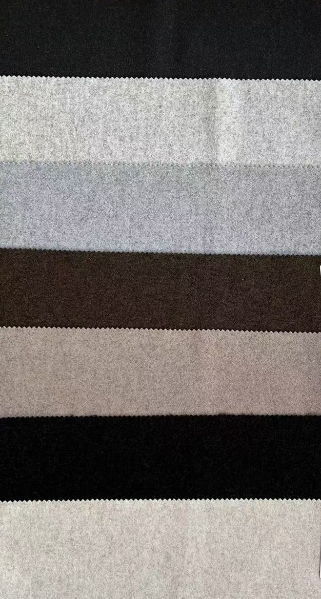 Knitted TR melton fabric