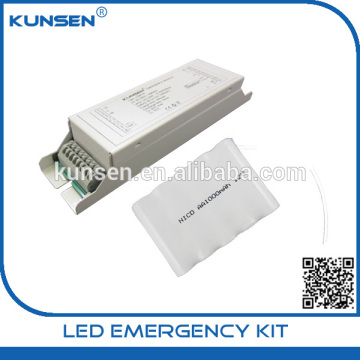 Led tube emergency module for 60W LED lighting with external driver