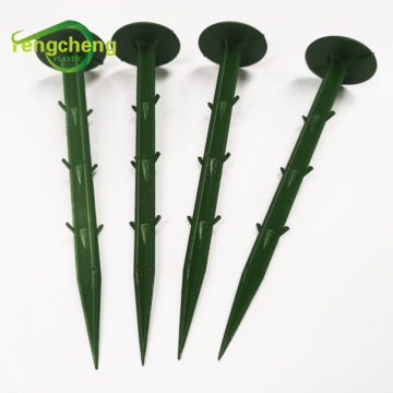 Garden weed mat fixing pegs plastic stakes