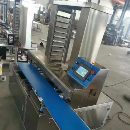 Bakery Advanced Maamoul Biscuit Cake Encrusting Mooncake Tray Automatic Alignment Machine