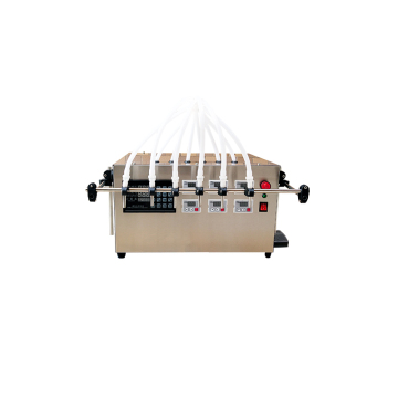 6 Nozzle Semi-Automatic Bottled Liquid Filling Machine for Cleaning Agents and Oils (10-1000ML)