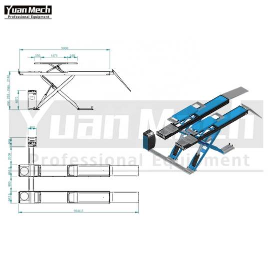 Qualité supérieure Prix attrayant Scissor 5T Auto Ascenseur