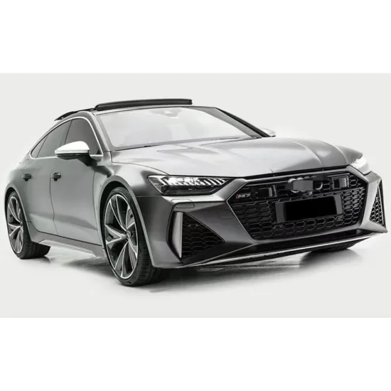 PP Plastic Car Body Kit for Audi A7 2019-2022 RS7 Rear Bumper Assembly with Grille and Front Lip
