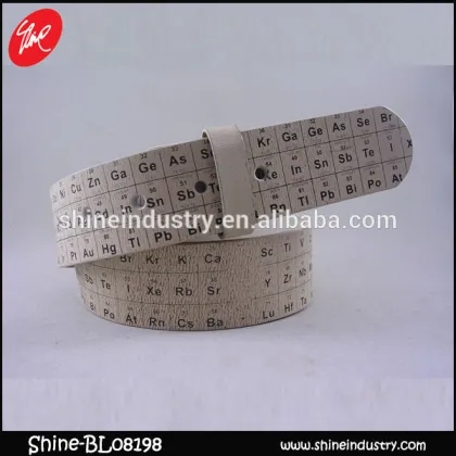 the fashion nice white letters belt for women