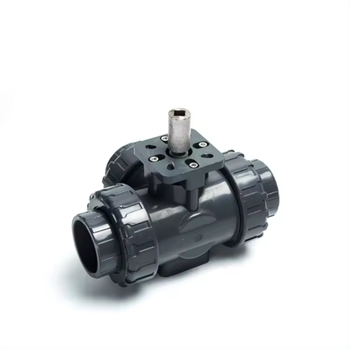 Plastic Upvc 3 Way Ball Valve Electric Actuator