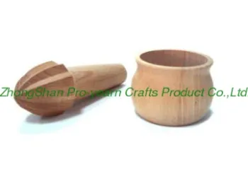 Useful wooden mortar