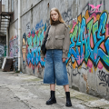 Lässige Jacke mit kariertem Stichkragen für lässige Eleganz