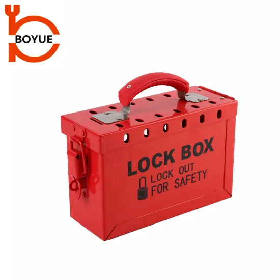 Boyue Heavy Duty Steel Lockout Box for Group Safety - Ideal for Padlock Applications