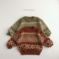 Boys Knitted Coat Kids Retro Boys Sweater Warm Girls Pullovers Supplier