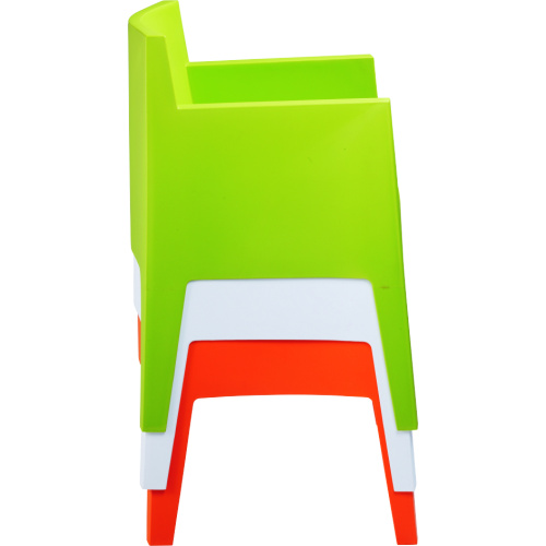 Современные стекируемые пластиковые стулья для столовой