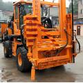 Hydraulic Hammer Driver for Highway Guardrail