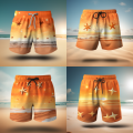 OEM Sublimation Polyester Mens Hot Sale Summer gym shorts