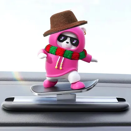 Wholesale Cartoon Liquid Indoor Decoration Jewelry Skateboard Bear