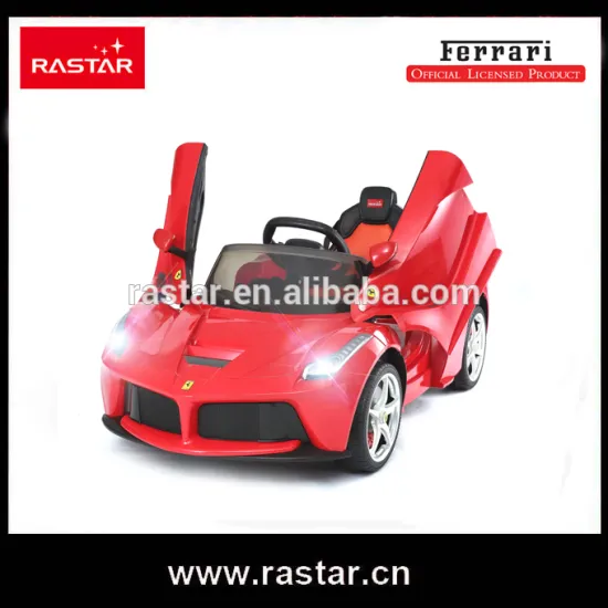 Rastar 2016 new products Ferrari big red ride on car for kids
