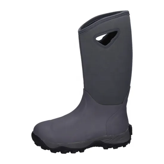Waterproof Rubber Boots 5mm Neoprene Mens Outdoor Wellington Rain Boots
