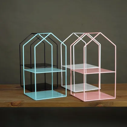 fashionable House Cake Rack display stand