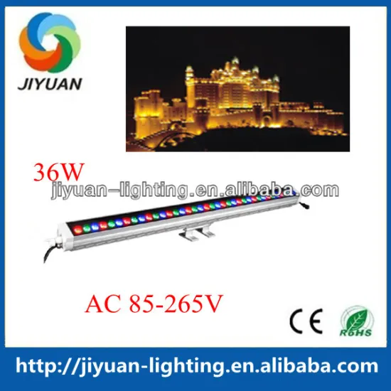 Wall mounted liner lighting rgbwa led wall washer