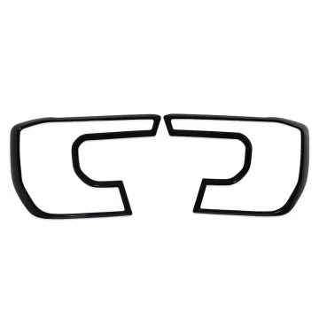 GZSUNZ 4x4 Gloss Black Headlight Lamp Covers for Ford Ranger 2022-2023 Wildtrak Pickup Accessories