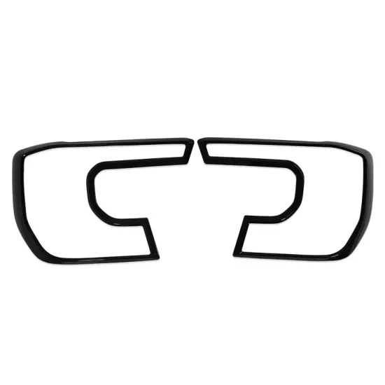 GZSUNZ 4x4 Gloss Black Headlight Lamp Covers for Ford Ranger 2022-2023 Wildtrak Pickup Accessories