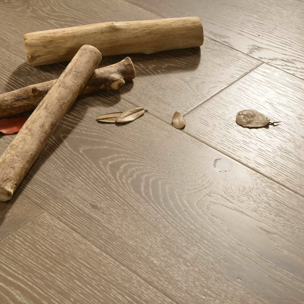 Leicht gebürstet mit mittelgloss Eichenholz Holzparkett Holzboden