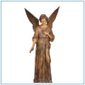 Gorąca sprzedaż Ogród Antique Life Rozmiar Brązowy Angel Statue