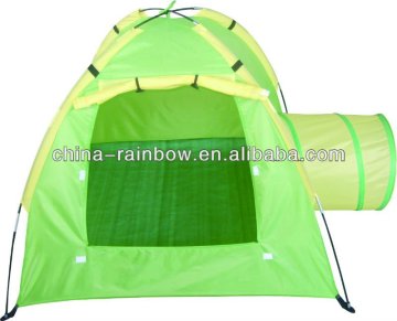 children tent with tunnel