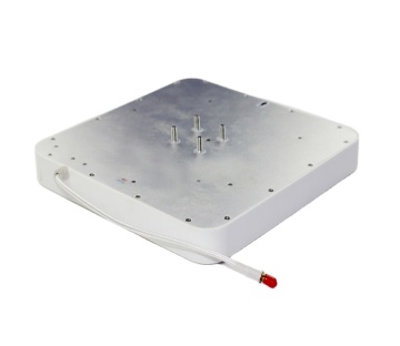 Antena de leitor RFID UHF ao ar livre com ganho 8DBI e polarização circular para operações de campo próximo e de campo distante