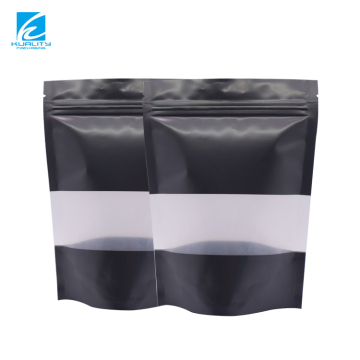 Customized Laminated Matte White Aluminum Foil Stand Up Pouch for Tea