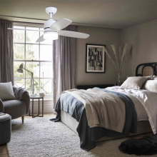 Modern decorative lighting silent plywood blades ceiling fan