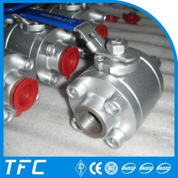3pc NPT threaded galvanized ball valve