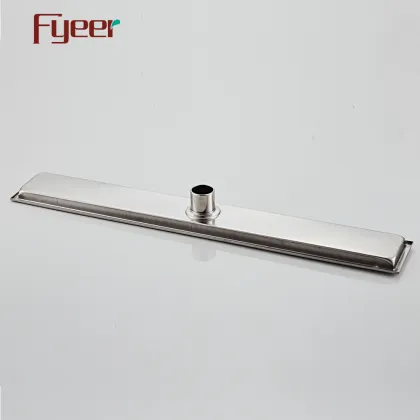 Fyeer Rectangular Linear Bathroom Shower Floor Drain