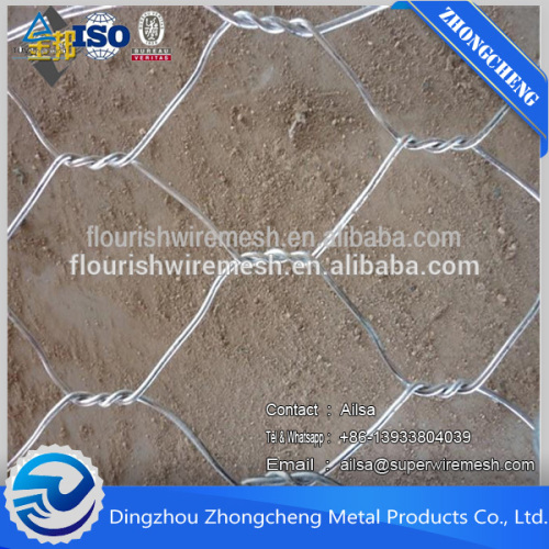 China supplier Galvanized Hexagonal Wire Mesh/Hexagonal metal mesh/Hebei hexagonal mesh