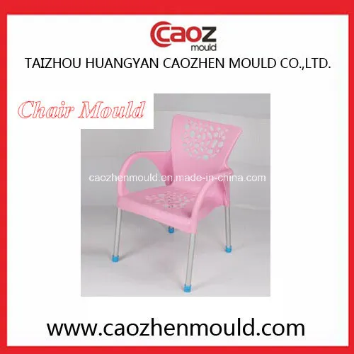 Plastic Hollow/Arm Chair with Steel Tube Mould