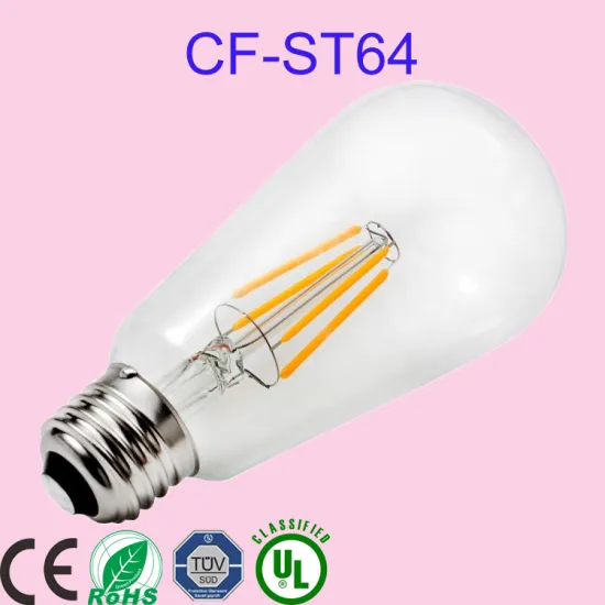 UL approved dimmable led filament candelabra light bulb 2700K 40 watt incandesent replacement flame tip led