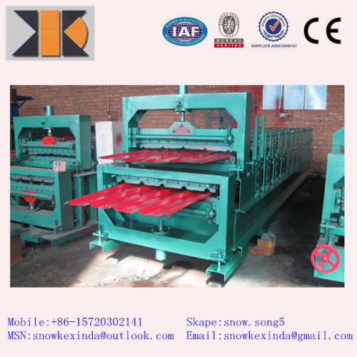 CE ISO high quality new style of 840-900 Double Deck Roll Forming Machine made in China