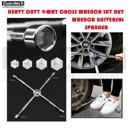 4-Way Cross Wrench Lut Nut Wrench