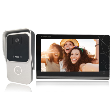 Analog Wired Visual Door Bell Intercom System for Apartments with Indoor Monitor and Digital Camera for Unlocked Access