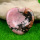 Rhodochrosite Handmade Craved 40MM Love Heart Thumb Worry Stone for Anxiety Stress Relief Meditation