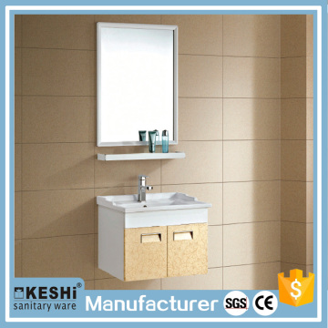Low price include wash basin moden aluminum bathroom cabinets with shelf