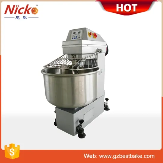 Commercial Bakery Bread Making Machine Dough Kneader 50kg Flour Spiral Dough Mixer