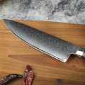 Cuchillo de cocina profesional de acero japonés Super Damascus