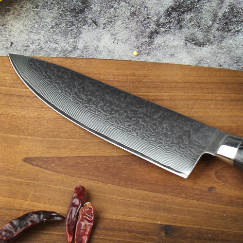 Cuchillo de cocina profesional de acero japonés Super Damascus