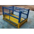 cage de conteneur en treillis métallique de stockage en acier pliable