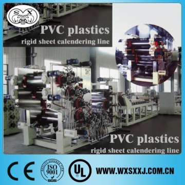 PVC plastics rigid sheet production line for transparent packing
