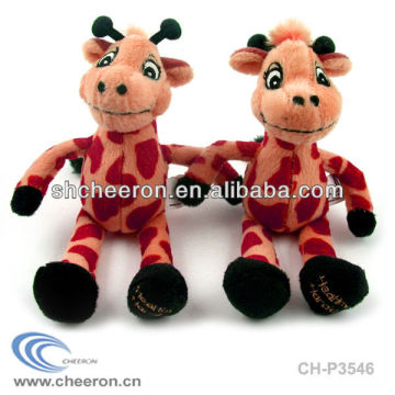 2013 Hot sale Pink giraffe plush toy