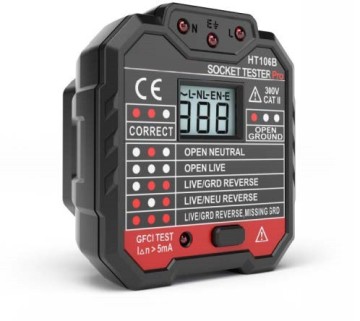 US/UK/EU Socket Tester for Ground Wire GFCI RCD Test - 110V~220V Plug Tester